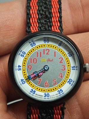 Flik Flak Kinderuhr Vintage 1999 Swiss ETA läuft neue Batterie Sammleruhr