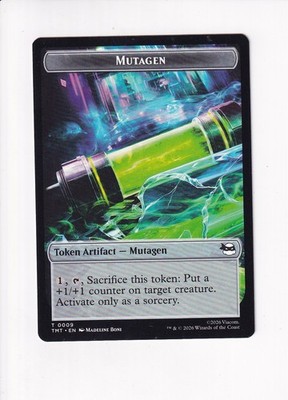 MAGIC MTG TEENAGE MUTANT NINJA TURTLES DOUBLE TOKEN MUTAGEN