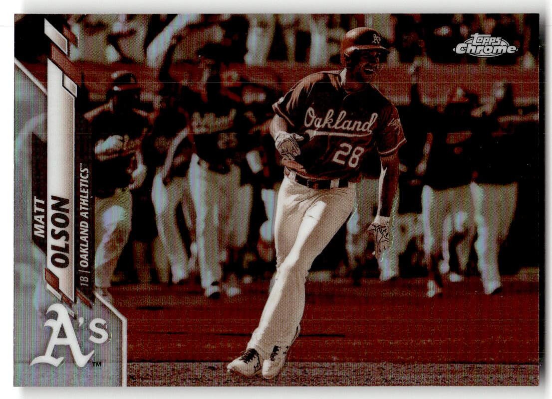 2020 Topps Chrome Matt Olson Sepia Refractor #183