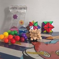 Multicolor Brain Teaser Cube & Twist Puzzle S...
