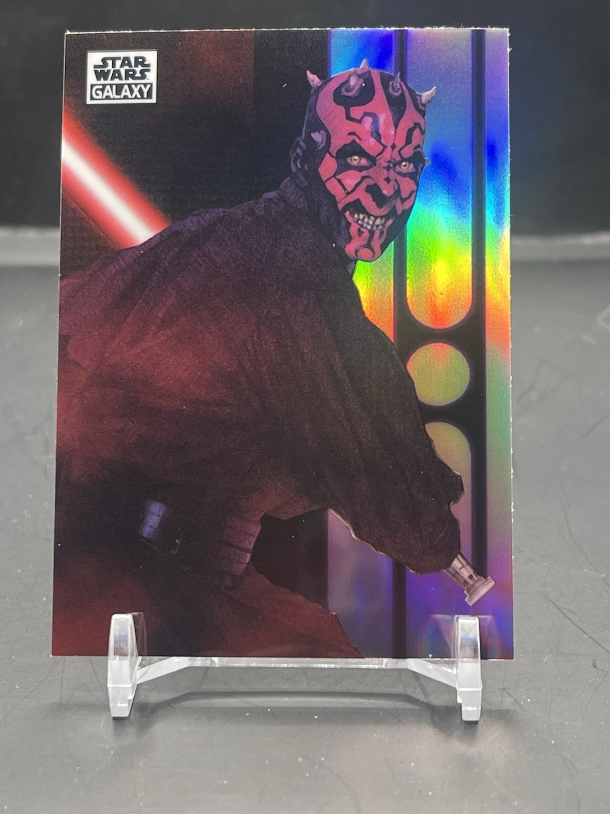 2021 Topps Star Wars Chrome Galaxy Refractor The Wrath Of Maul