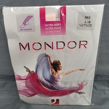 Mondor Ultra Soft 362 Classic Pink Stirrup Foot Dance Tights Adult L Packaged