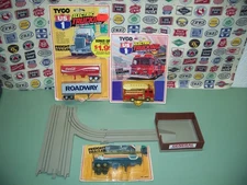 TYCO HO SCALE US 1 TRUCKING FIRE TRUCK-TRAILERS COKE-ROADWAY- BORDEN