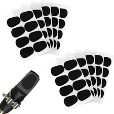 80pcs Clarinet Mouthpiece Pads Saxophone Mouthpiece Cushions Silicone Adhesive
