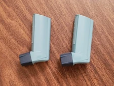 INHALER CHAMBER X 2 (REPLACEMENT CHAMBERS) ASTHMA BRAND NEW EMPTY CASE ONLY