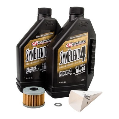Tusk 4-Stroke Oil Change Kit Maxima Synthetic Blend 10W-40 For Kawasaki KLX230SM