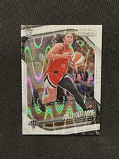 AALIYAH NYE 2025 Panini Prizm WNBA WHITE SEISMIC HOLO LAS VEGAS ACES ROOKIE #15