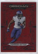 2023 Panini Obsidian Asia Red Flood Electric Etch 3/90 Alexander Mattison 5y7