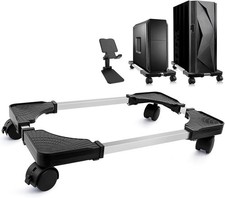 Seloom Computer Tower Stand, PC Stand, Adjustable Mobile CPU Stand with Rolling