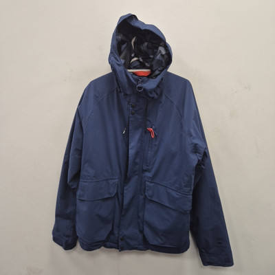 Barbour Storm Force Broomfield Camo Waterproof Breathable Navy Jacket Medium