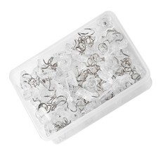 100Pcs Sofa Skirt Nails Transparent Fixation Pins Stainless Steel ABS Material