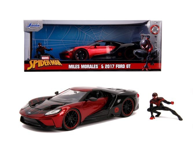 Gadget - Marvel: Jada Toys - Miles Morales 2017 Ford Gt 1/24 - Jada Toys