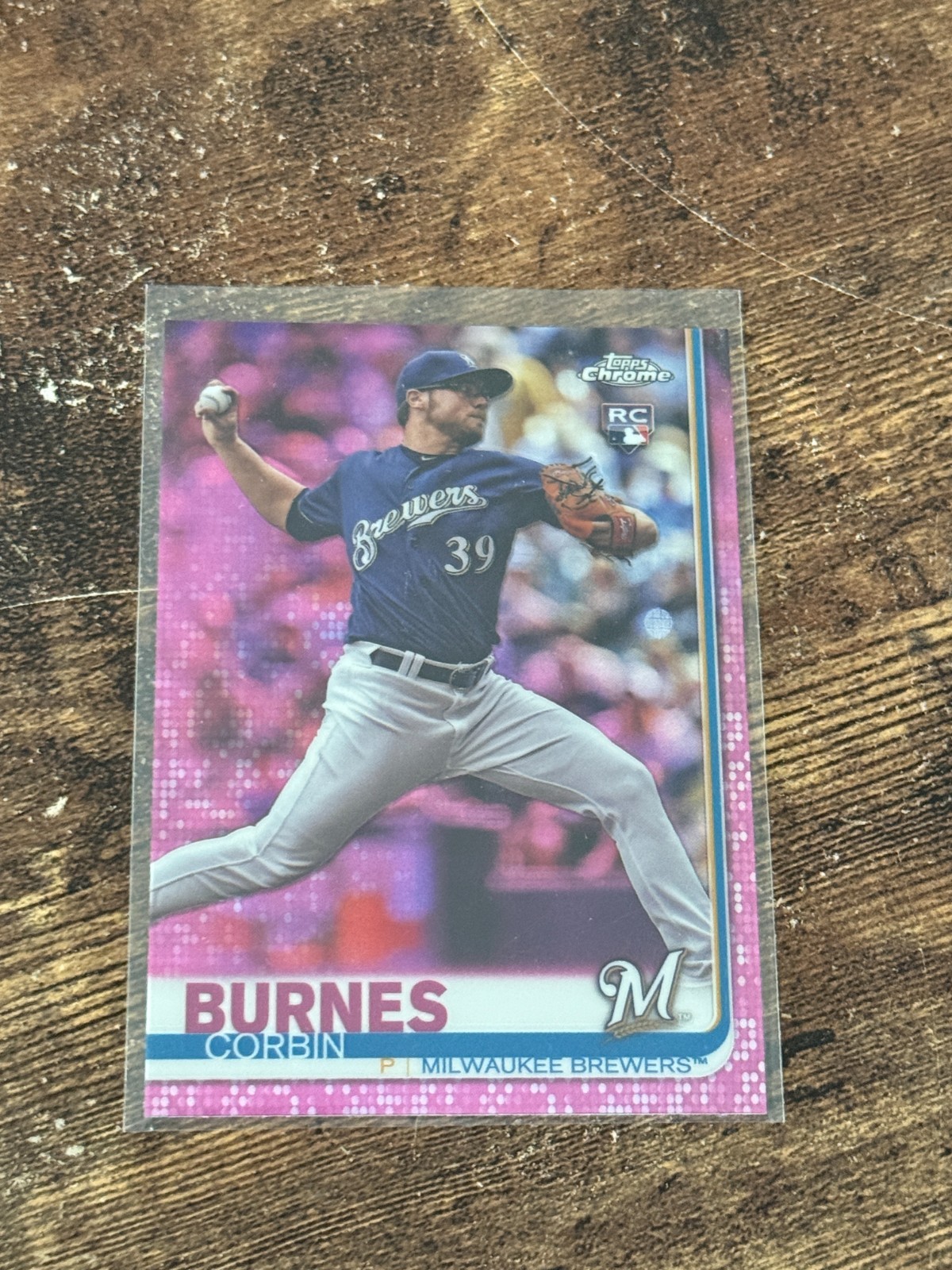 2019 Topps Chrome - Pink Refractor #84 Corbin Burnes (RC)