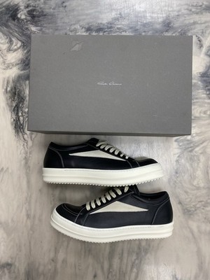 Rick Owen s Vintage Sneakers Leather 44 Authentic Black Milk 