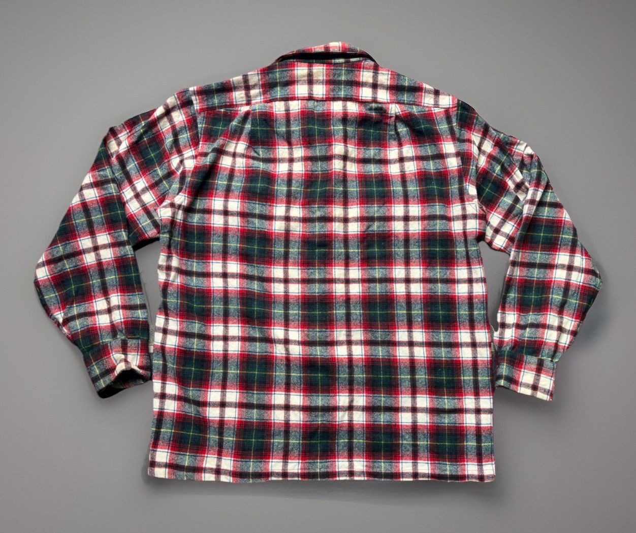 VTG 60s Pendleton LOOP Collar Wool Over shirt.M/L - image 8