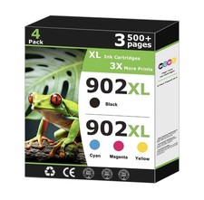 902XL Ink Cartridges Compatible For HP 902 XL Ink Cartridges Combo Pack Ink 9...