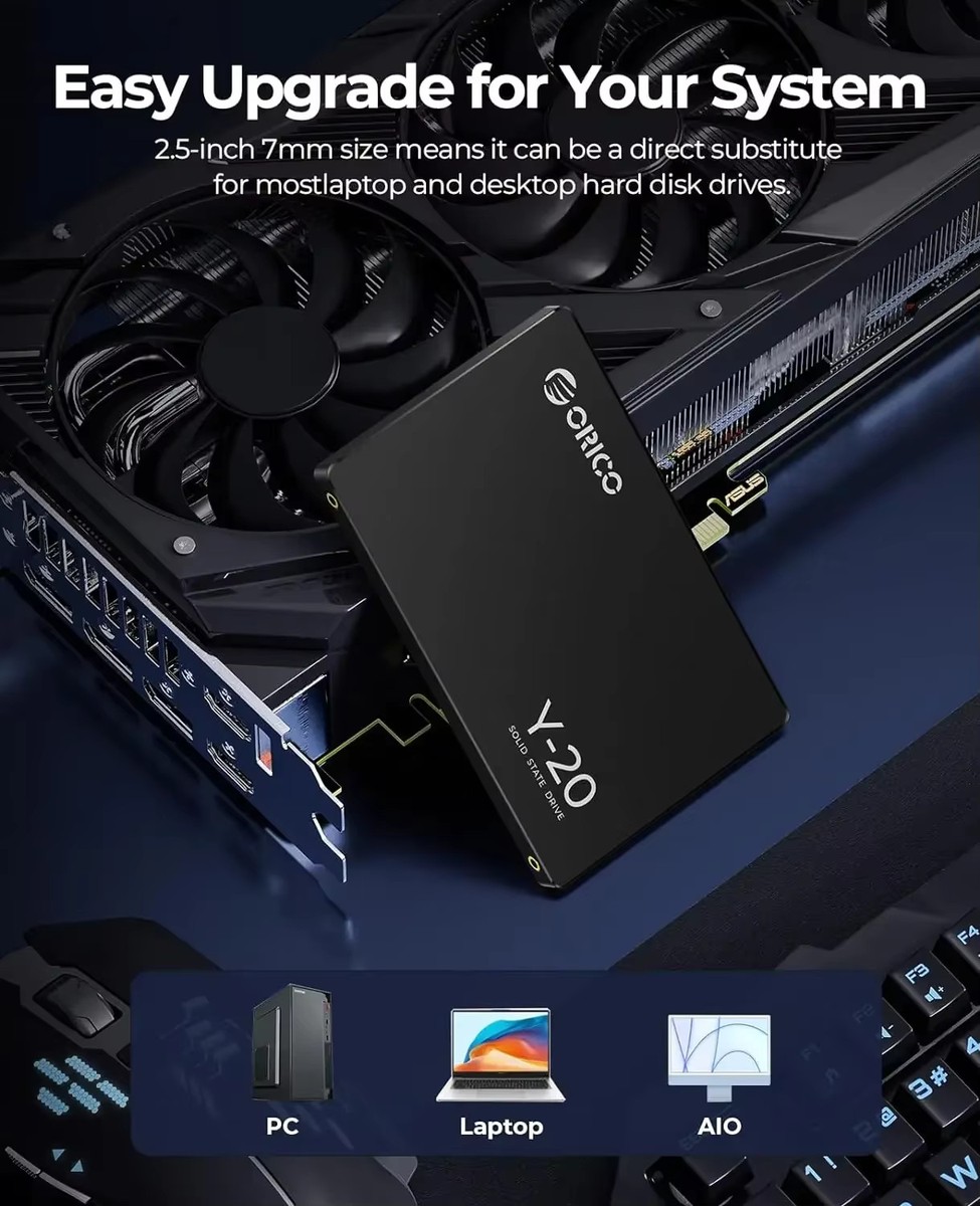 ORICO 4TB SATA III SSD 2.5” Internal Solid State Drive 3D NAND UP