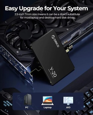 ORICO 4TB SATA III SSD 2.5” Internal Solid State Drive 3D NAND UP
