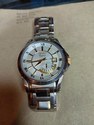 Seiko Premier Kinetic Chronograph Stainless Steel SRN001P1 ETA 5M54-0AA0 LOVELY