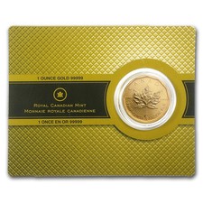 2009 Canada 1 oz Gold Maple Leaf .99999 BU (w/Assay Card)