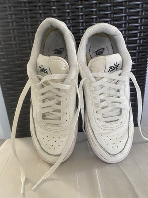 nike court borough low 2 gs schuhe weiß gr 37.5 wie 37 echtleder