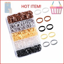 YGDZ Elastic Hair Bands, 5 Colors 600 pcs Hair Ties, Mini Hair Rubber Bands, Ela