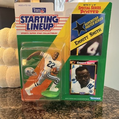 DALLAS COWBOYS STARTING LINEUP 1992/1993 E. SMITH, Poster and Trading card