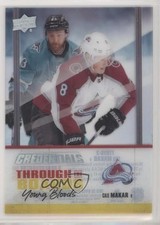 2019-20 Upper Deck Credentials Through the Boards Young Bloods Cale Makar ev1