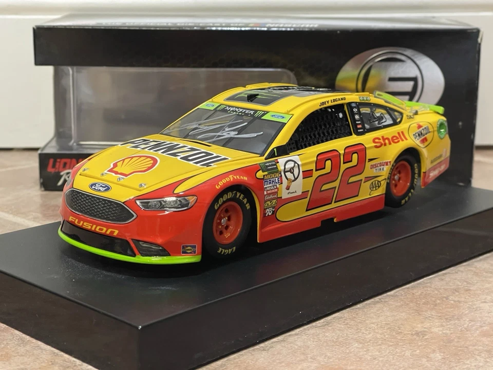 2018 Joey Logano Shell Fusion NASCAR Champion SIGNED AUTOGRAPHED COA ELITE 1/24 - Image 4 of 4