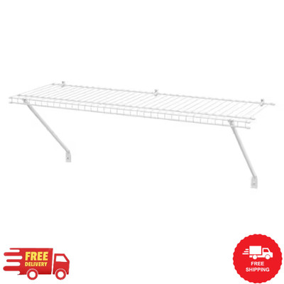 NEW 36 in. W x 12 in. D White Steel Wire Closet Shelf - Durable & Easy Install
