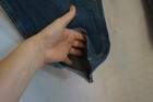 Aeropostale M 90's baggy cut off cotton cropped or petite 28" inseam jeans — photo 4