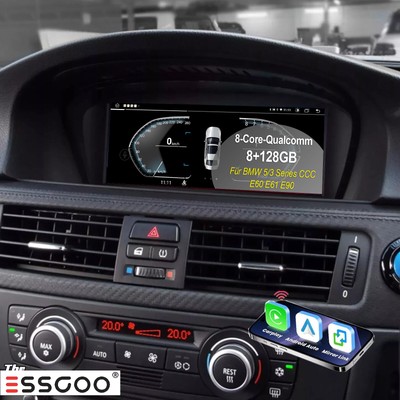 4G LTE Autoradio Android 13 8Kern 8+128G Carplay GPS Nav Für BMW 5er E60 E61 CCC