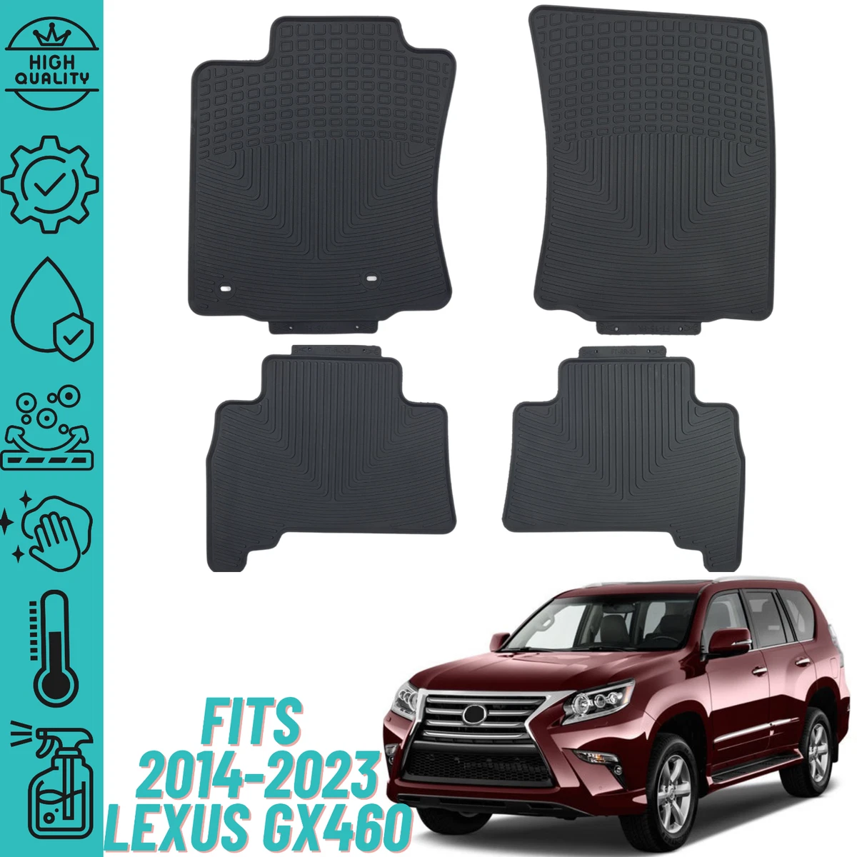 2017 lexus gx 460 2024 all weather floor mats