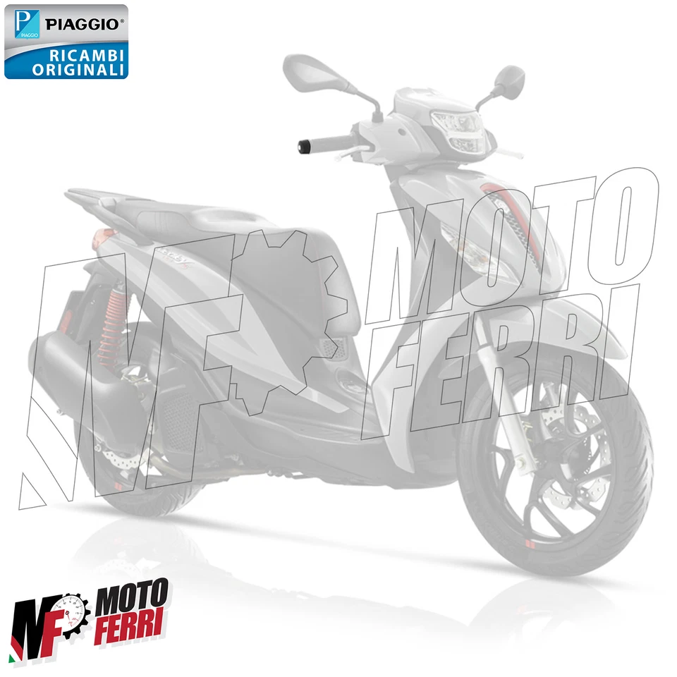 MF6437 Bilanciere Terminale Nero Originale Piaggio Medley 125 150 mod 2016/2024 - Immagine 2 di 4