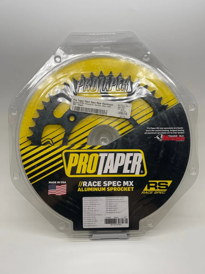 Roda dentada traseira Pro Taper MX Race Spec preta 50T 033296 - Imagem 2 de 4