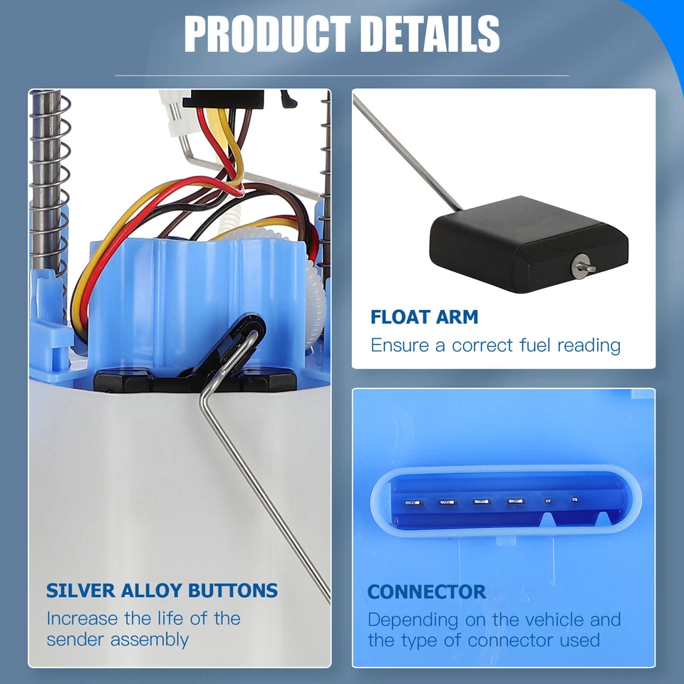 Conjunto de bomba de combustible para Mercedes-Benz C63 AMG W204 2008-2015 6,3 L lado del pasajero Foto 2 de 4