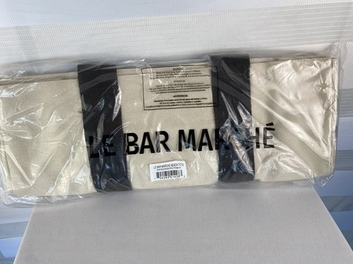 Le Bar Marche La Plage Beuteltasche Canvas Tasche Doppelgriff Strand Pool Reise Geschenk? Neu mit Etikett - Bild 3 von 6