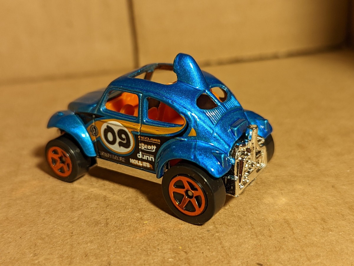 Hot Wheels 1983 Volkswagen Beetle Baja Bug Blue 09 VW Die Cast Toy