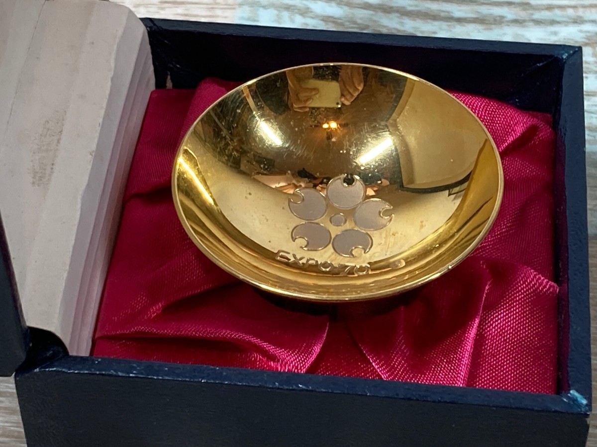 Japanese Vintage Gold Cup 24KGP Expo 70 Japan World