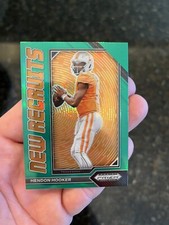 Hendon Hooker 2023 Panini Prizm Draft Picks Green New Recruits #NR-5 Tennessee