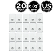 20 Pack 0.83 Inch 21 mm Slab Coin Display Holder Direct Fit For US Nickel