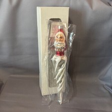 Vintage Christopher Radko Christmas Ornament Glass Santa Icicle Nickcicle Jumbo