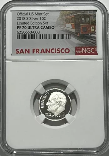 2018 S Proof Silver Roosevelt Dime Limited Edition NGC PF70 Ultra Cameo 10c