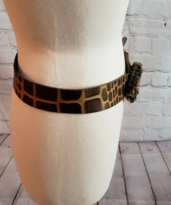 Garuglieri Italy Leather Belt w/ Tiger Eye… s-l400.jpg main image 4
