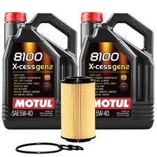 10L Motul 8100 X-CESS GEN2 5W-40 Wix Filter Motor Oil Change Kit For Benz API SN