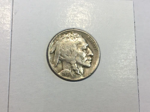 1931-S Buffalo Nickel in very fine