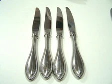 4PC Oneida AMERICAN HARMONY / ARBOR Dinner Knives Stainless Flatware 
