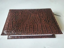 Book Cover  FAUX LEATHER  6 3/4" 4 3/4" ×1 3/8"