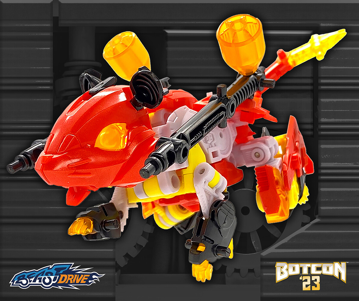 Botcon 2023 EXCLUSIVE Beast Drive Rodimouse Night Glider Bundle IN