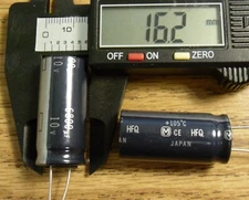 Low Voltage Electrolytic Capacitors - Radial Leads with Dimensions